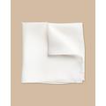 Men's Evening Silk Pocket Square - White, OSFA by Charles Tyrwhitt