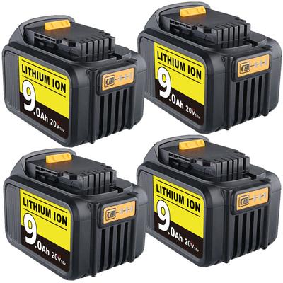 4-Pack Für DeWalt 18V XR Akku 9.0 Ah Li-Ion Batterie DCB184 DCB180 DCB181 DCB182 DCB200 DCB201