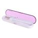 Toothbrush sanitizer 1Pc Portable UV Light Toothbrush Sanitizer Outdoor Travel Toothbrush Container Toothbrush Box for Men Women Without Battery (Purple)