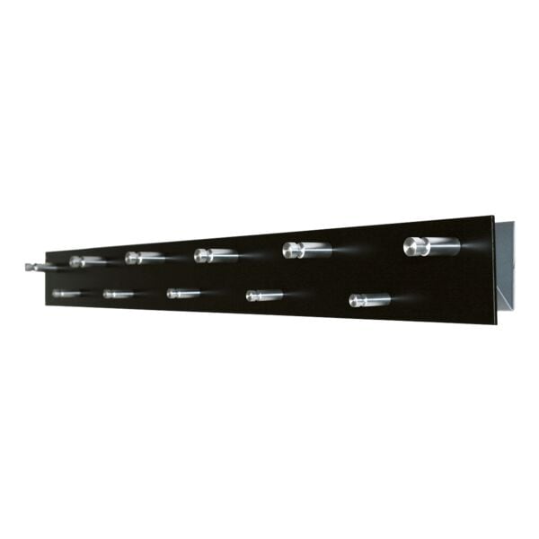 SZ Metall Garderobenleiste »Design 13« 11 Haken 100 cm schwarz, 10x5x9 cm Image