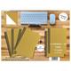 A 6 Notizbuch - Set, 4+2 Gratis, Luxury 80 Seiten Gold Gmund Shimmer, Kariert 10X10mm