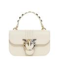 Love Bag Bell In Leather - Natural - Pinko Shoulder Bags