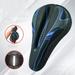 Teblacker 3D Gel Bicycle Saddle Cover Men Women Mtb Road Gel Padded Bike Seat Cushion Gel Soft Mountain Bike Seat Cover For Cycling Accessories(Blue)