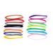 15PCS Newborn Pet ID Collars Multi-color Pet Identification Collar Double-faced Pile Pet ID Collars for Pet Kitten Puppy Use Mixed Style 15 Colors