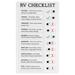 Linyer RV Checklist Note Boar Plastic RV Checklist Memo Portable RV Checklist Notepad Reusable Checklist Note Pad Notebook for Home Kitchen Traveling RV Camping No.3