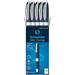 Schneider One Change Rollerball Pen Refillable 0.6 mm Ultra-Smooth Tip Blue/White Barrel Blue Ink Box of 5 Pens (183703)