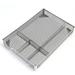 Desk Drawer Organizer Metal Mesh 5 Grid Large Space Multi-use Desk Organizer Storage Box 31.5*21.5*4.5cm - silvery