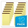 Ampad Gold Fibre Quality Writing Pads Wide/legal Rule 50 Canary-Yellow 8.5 X 14 Sheets Dozen | Order of 1 Dozen