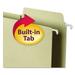 Smead FasTab Box Bottom Hanging Folders Letter Size 1/3-Cut Tabs Moss 20/Box | Order of 1 Box