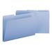 Smead Expanding Recycled Heavy Pressboard Folders 1/3-Cut Tabs: Assorted Legal Size 1 Expansion Blue 25/Box | Order of 1 Box