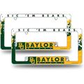 NCAA Baylor Bears Primary 12 x 6 Chrome All Over Automotive License Plate Frame for Car/Truck/SUV (2 Pack)