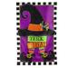Evergreen Enterprises, Inc Trick Or Treat Witch 2-Sided Polyester 44 x 28 in. House Flag in Black/Orange | 44 H x 28 W in | Wayfair 159522