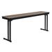 National Public Seating Max Seating Folding Table, MDF Core/ProtectEdge, Cantilever Legs, Walnut Wood in Brown | 29 H x 60 W x 24 D in | Wayfair