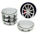 GLFSIL 4X/Set 76mm ABS Chrome Car Wheel Center Cap Tyre Rim Hub Cap Cover Universal