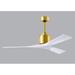 Corrigan Studio® Boigie 52" Ceiling Fan In Textured Bronze & Matte White Blades in White/Yellow/Black | 10 H x 52 W x 52 D in | Wayfair