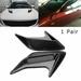 2PCS Car Decorative Side Vent Air Flow Fender Intake Mesh Grill Stickers Black