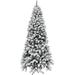 The Holiday Aisle® Alaskan Flocked Christmas Tree, Huge Tree w/ DIY Potential w/ No Attached Lights, Metal in Green | 76 W x 21 D in | Wayfair