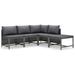 Latitude Run® Hitas 23.6" Wide Outdoor Wicker Right Hand Facing Patio Sectional with Cushions Wicker/Rattan in Gray | Wayfair