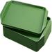 Latitude Run® Winnetoon Tray - Set of 5+ Plastic/Acrylic/Melamine in Brown/Green | 1.2 H x 11.8 W x 16.9 D in | Wayfair