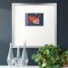 The Holiday Aisle® Happy Galentine Iipremium Framed Print Paper in Blue/Red/White | 17 H x 17 W x 1.25 D in | Wayfair