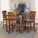 Red Barrel Studio® Innisfree Square 35.43" L x 35.4" W Dining Set Wood in Brown | 36 H x 35.4 W x 35.43 D in | Wayfair