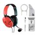 Turtle Beach Recon 50 Gaming Headset Red/Blue With Cleaning Kit BOLT AXTION Bundle Like New