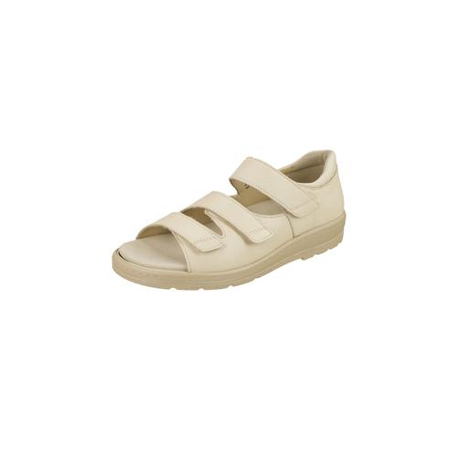 „Sandale NATURAL FEET „“Casablanca““ Gr. 36, beige Damen Schuhe Sandalen aus Glattleder“