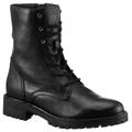 Schnürstiefelette GEOX "D HOARA" Gr. 38, schwarz Damen Schuhe Reißverschlussstiefeletten