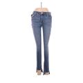 Hudson Jeans Jeans - Mid/Reg Rise Skinny Leg Denim: Blue Bottoms - Women's Size 28 - Medium Wash