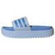 adidas Damen Adilette Platform Slides, Blue Dawn/Blue Fusion met./Blue Fusion, 37 EU