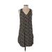 Gap Casual Dress - Shift V Neck Sleeveless: Black Dresses - Women's Size X-Small