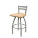 Holland Bar Stool 411 Jackie Low Back Swivel Bar & Counter Stool Plastic in Gray | 34 H x 18 W x 18 D in | Wayfair 41125ANNatMpl