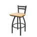 Holland Bar Stool 411 Jackie Low Back Swivel Bar & Counter Stool Plastic in Gray | 34 H x 18 W x 18 D in | Wayfair 41125PWNatOak