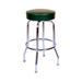 Richardson Seating Retro Home Swivel Bar & Counter Stool Upholstered, Steel in Green | Counter Stool (24" Seat Height) | Wayfair 1950GRN-24