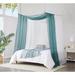 Latitude Run® Lissie 2 Bed Canopy Curtains Bundle Polyester in Gray/Green/Blue | 144 H x 55 W in | Wayfair 3AB242EE2A254C45A6145DAC8A1C7ED6