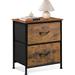 17 Stories Nightstand, 2 Drawer Dresser For Bedroom, Small Dresser w/ 2 Drawers, Bedside Furniture, Night Stand | Wayfair