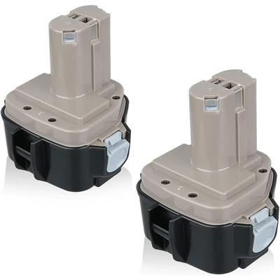 2Pack 1220 Akku für Makita 12V 4800 mAh NI-MH Ersatz Werkzeug Akku für Makita 1233 1222 1220 1234