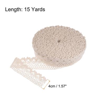Lace Ribbon Beige Hollow Cotton Lace for DIY Scrapbooking Fabric Gift