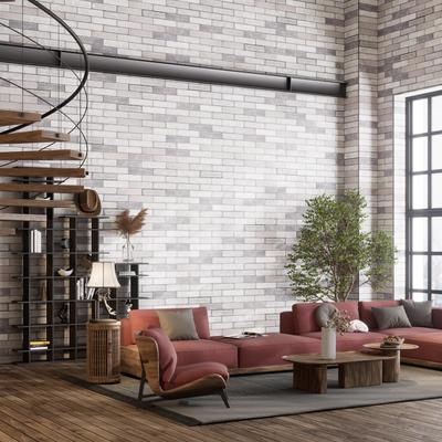 Merola Tile Brickyard White 3