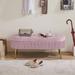 43.30" Oval Storage Ottoman Bench Velvet Suit with Bedroom Soft Mat Tufted Bench Sitting Room Porch Footstool, for Bedroom