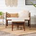 Middlebrook Designs Acacia 3-Piece Chairs with Ottoman