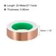 Copper Foil Tape 1.18 Inch x 21 Yards 0.06 Thick Double Sided for Electronics - Copper Tone