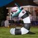 Gemmy Animated Airblown Beetlejuice Sandworm w/LEDs Giant WB , 9.5 ft. Tall, Multicolored