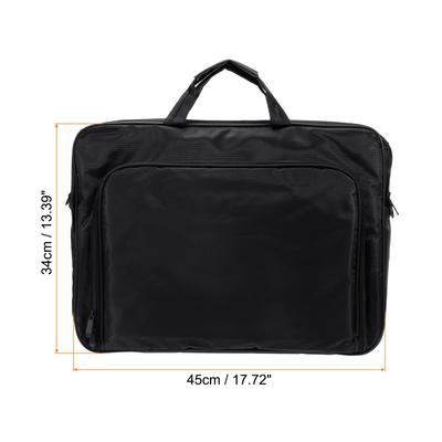 17.7x13.4" Laptop Bag, Fit for 17" Computer Shoulder Bag with Strap, Black