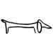 Metal Statue Abstract Dog Sculpture Animal Collection Decoration Living Room Study Decoration Ironwork