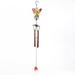 Butterfly/Hummingbird/Dragonfly Wind Chime Garden Metal Stained Glass Hanging Ornament for Outdoor Indoor Decorations