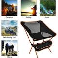 Ultralight Portable Camping Chair Compact Folding Backpacking Chair Collapsible Beach Chair Patio Dining Chair with Carrying Bag for Outdoor Hiking Fishing Backyard Picnic Travel