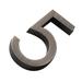 Linyer Hotel Plastic 3D Entrance Door Signs Building Indoor Address Plaques Plates Meeting Room Numeral Household Accessories Number 5