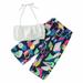 Cute Summer Toddler Girls Outfits Set One Line Shoulder Solid Color Fashion Top Pants 2Pcs Set Outfits For 6-12 Months