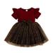 SILVERCELL Toddler Girls Floral Casual Dress Summer Tulle Leopard Print Princess Dress Birthday Party Dress